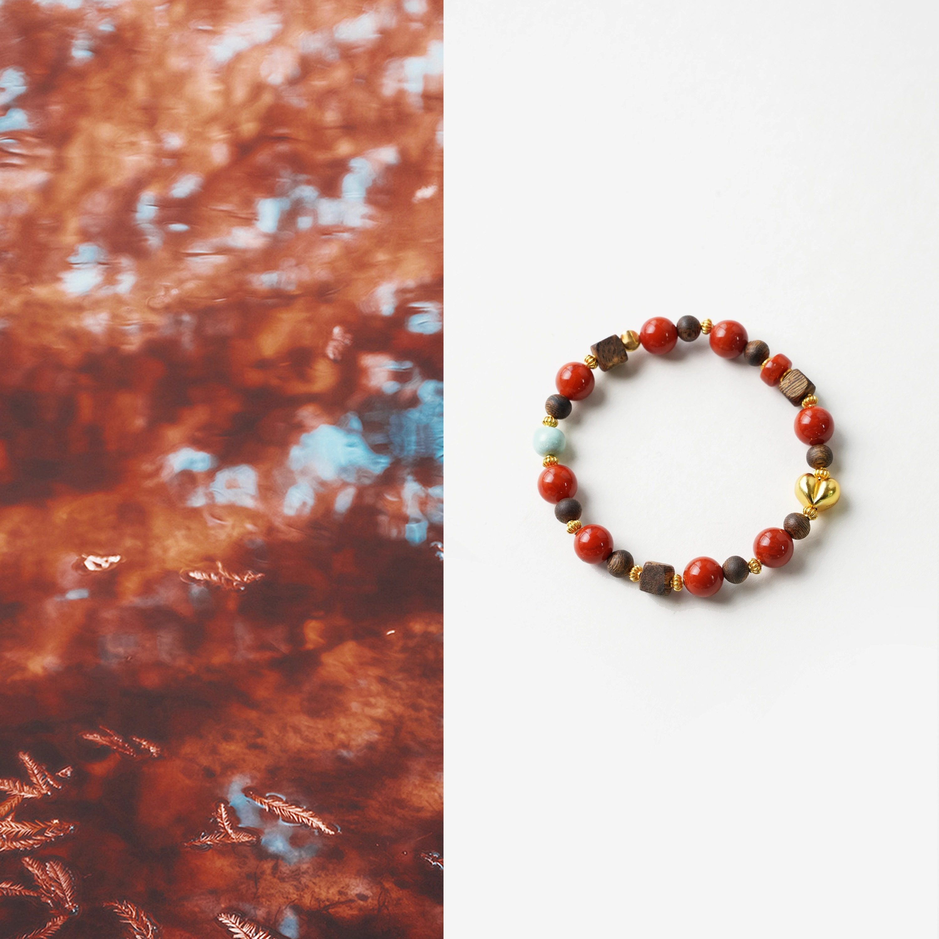 QIANTAO「花葶」原创天然高品质南红绿松石沉香手串女手链礼物,饰品/流行首饰/时尚饰品新,手链,淘宝优惠券,粉丝福利购,淘宝优惠卷