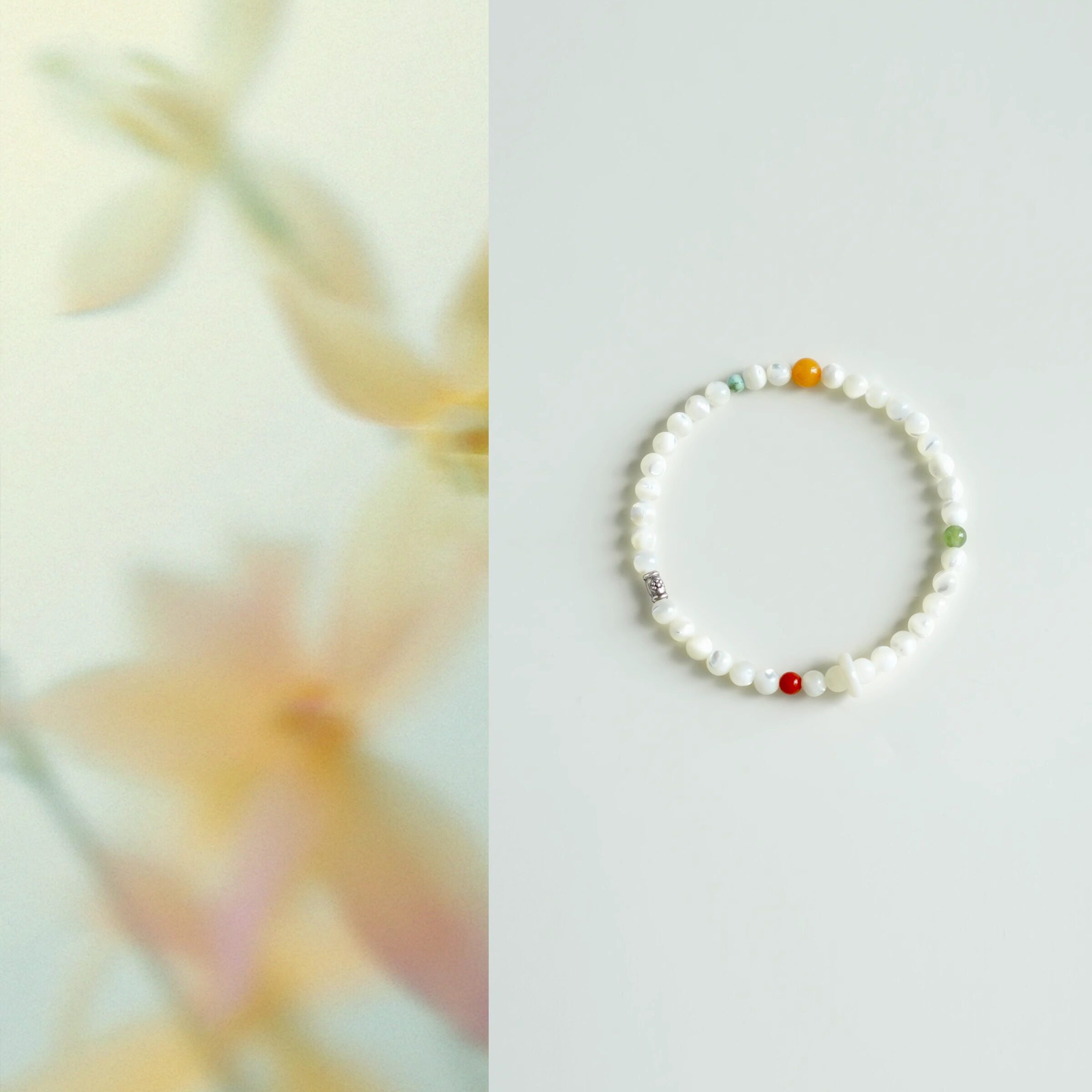 QIANTAO「枝雪」原创稳定情绪百搭贝母天然白蝶贝手链女手串礼物,饰品/流行首饰/时尚饰品新,手链,淘宝优惠券,粉丝福利购,淘宝优惠卷