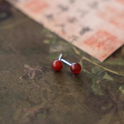 925银镀金手工耳环耳饰