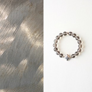 QIANTAO「银絮」原创中式天然茶晶水晶手串纯银925手链女生礼物