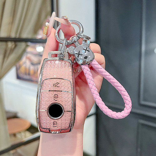 奔驰钥匙套C260L车E300L壳GLC扣A200L包C200高级感女GLB220男适用
