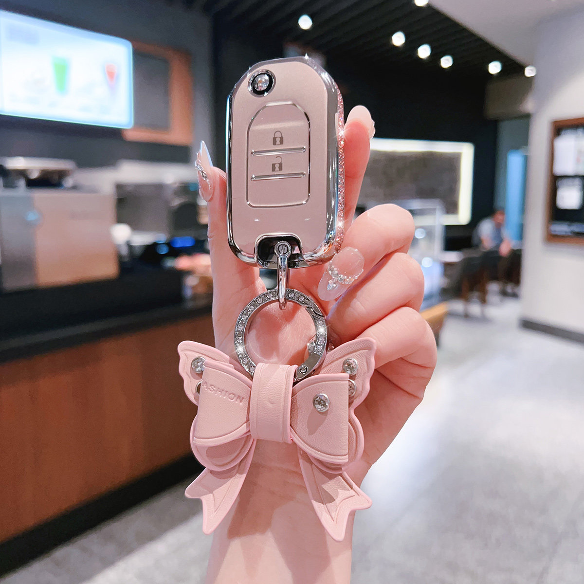 适用本田钥匙套九代半雅阁crv思域xrv缤智飞度凌派杰德车折叠壳扣