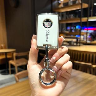 适用于凯迪拉克钥匙套xts srx钥匙扣凯雷德ats车钥匙包高档壳