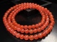 时尚 新款 保真天然 包邮 南红玛瑙凉山樱桃红5mm三圈108手链项链两用