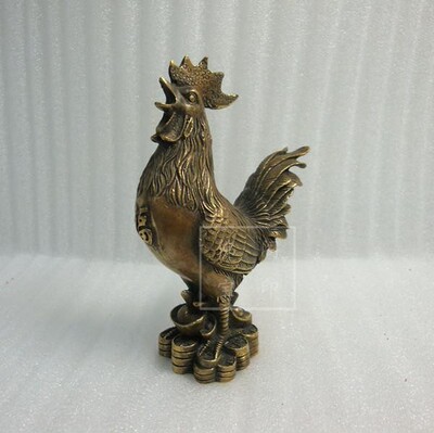 纯铜鸡工艺品 铜公鸡 金鸡