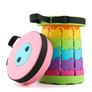 儿童凳子可伸缩坐火车高铁便携椅折叠凳小马扎电瓶车座椅钓鱼排队