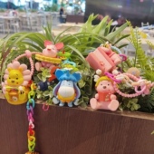 日韩卡通可爱维尼熊小猪包包情侣挂件女生钥匙扣配饰挂链网红配饰