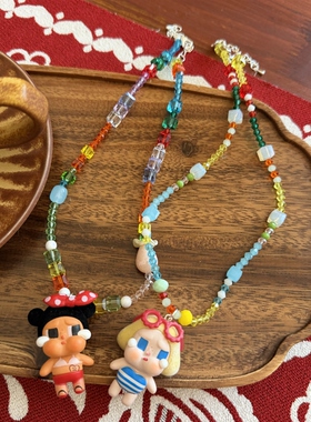 黑皮哭娃泳装短款项链夏季游玩