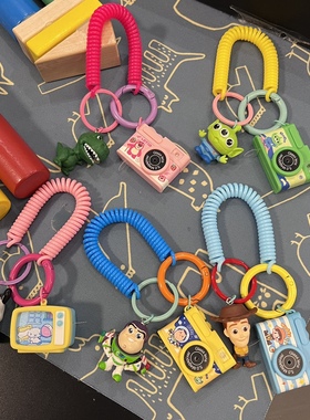 可爱包链手链两用弹簧玩具总动员