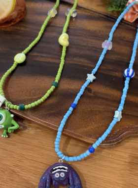 怪兽大学大眼仔阿拱颈链锁骨链