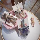 特价 原创 新品 格子控可爱关节熊 纱裙兔子可爱萌发绳头绳