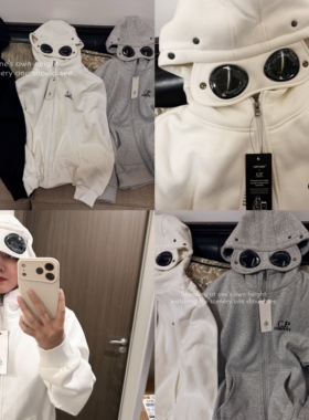 铁蛋家潮流CP秋冬季刺绣连帽眼镜潮流街头风美式复古连帽卫衣