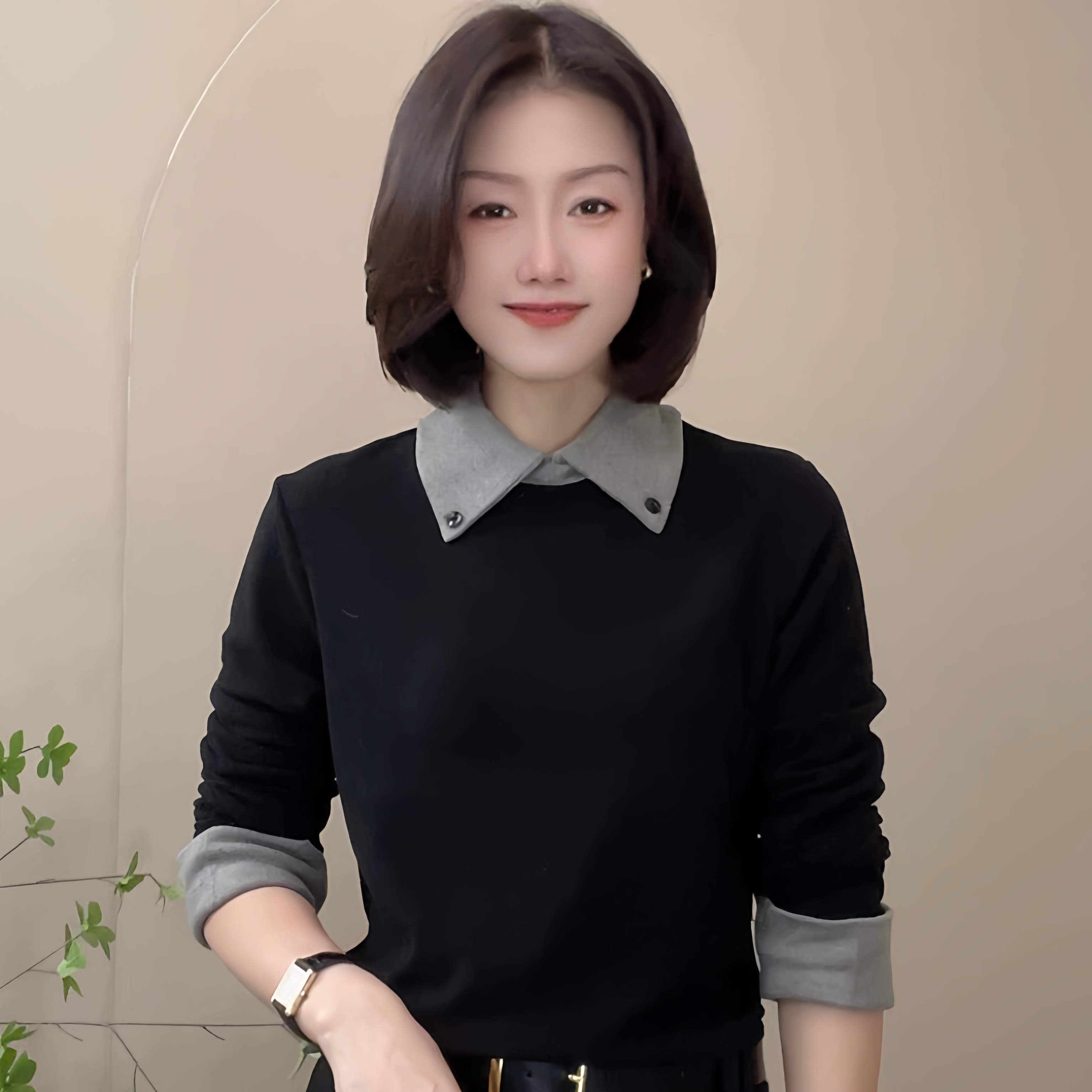 2025秋冬新款双面绒翻领时尚百搭