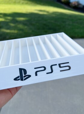 PS5游戏光碟收纳架索尼PS4光盘CD收纳盒摆放架PSVita主机配件周边
