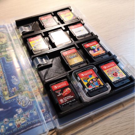 任天堂switch游戏卡带底座夹NS卡带收纳盒扩展槽展示存放收藏夹