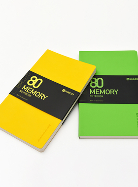 KACO 美忆II 80g道林纸 笔记本子简约 方格本大学生记事本商务小号便携个性创意学生文具办公文具