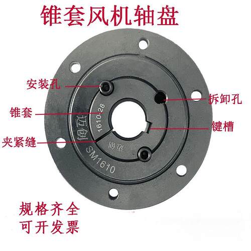 锥套法兰盘 SM1200 1600 2000 2500 1210 1610 2012 2517风机轴盘