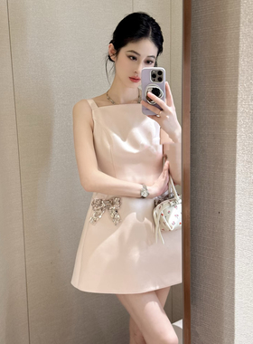 JR 专柜正品 2026春新款 赵露思同款千金甜美吊带连衣裙XSJ1L08D