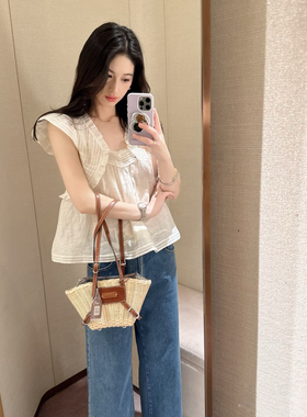 JR 专柜正品 2026年春季新款 甜美设计感压褶衬衫上衣女XSJ1S03B