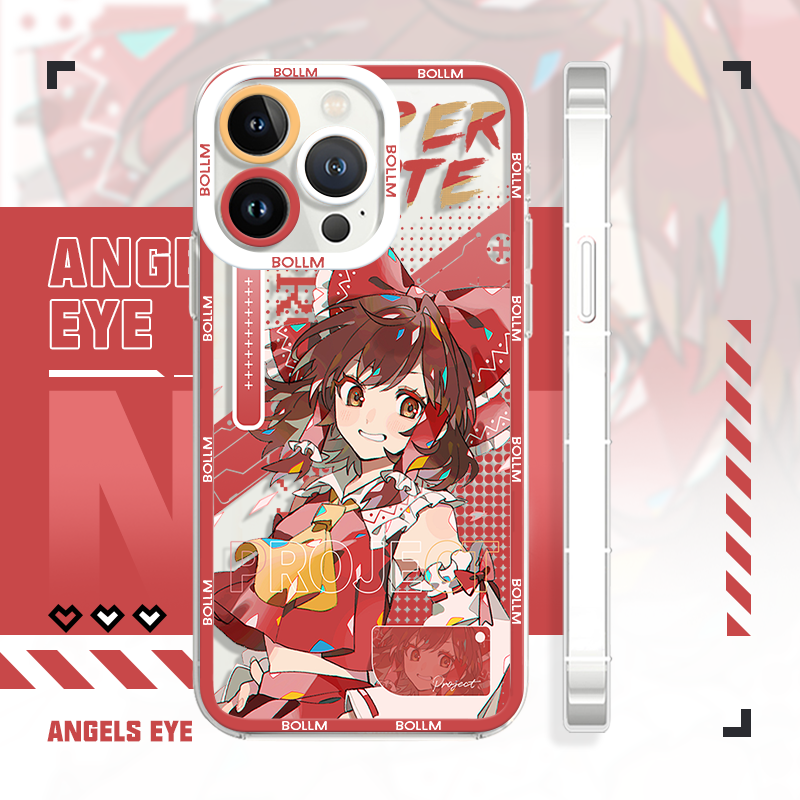 创意东方Project博丽灵梦猫眼手机壳苹果15pro二次元适用于iPhonex小米14vivox80荣耀90红米k60iQOOz9华为p70