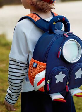 VABC宝宝卡通背包户外旅行儿童双肩包男孩女童童趣书包轻便耐脏