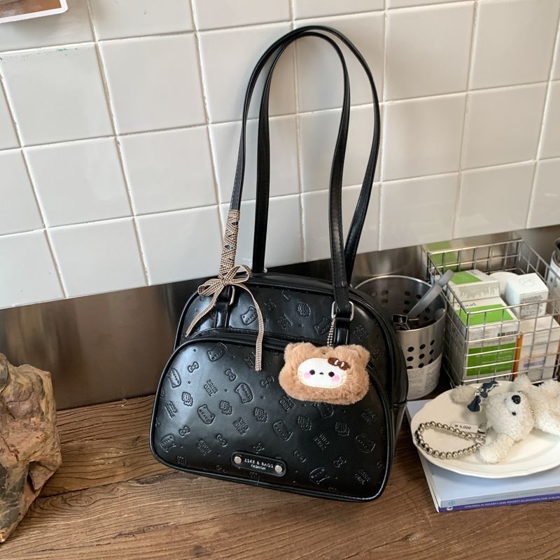 2025复古大容量保龄球包包腋下新款时尚单肩手提秋冬通勤