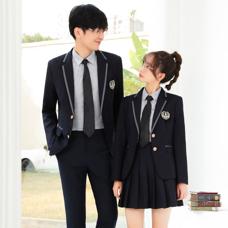 英伦学院风西装套装男女同款班服校服JK制服幼儿园教师园服工作服
