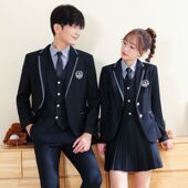 女三件套春秋JK气质幼师园服工作服教师职业装 英伦学院风西装 套装