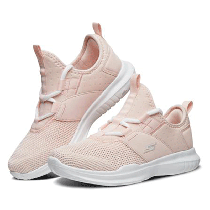 skechers斯凯奇女士网面减震跑鞋一脚蹬休闲鞋轻便