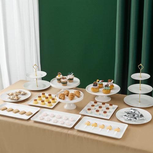 陶瓷甜品台摆件套装蛋糕架子