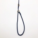 黄铜扣遛狗绳4mm圆形尼龙P链狗狗带一体链专业比赛牵引绳训练绳