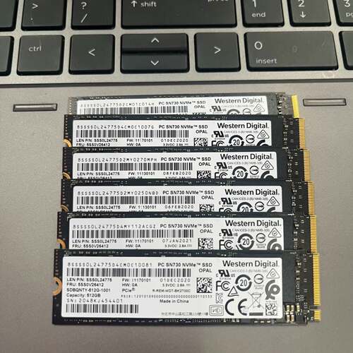 可议价WD SN730 512G M.2 NVME PCIE 22