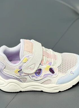江博士专柜正品2026春女童二段机能鞋网面透气学步鞋1B14B1025BW0