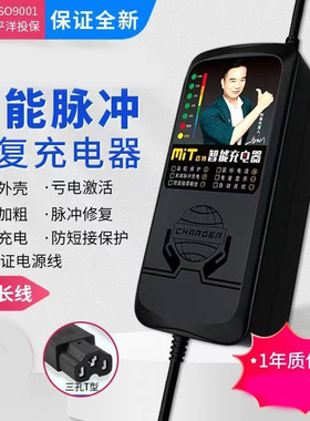 迈特电动车电瓶车充电器48V伏12Ah60V72V20A安新日三轮车自动断电