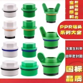 PPR内丝堵头加厚带皮圈水管堵帽4分6分1寸水管堵塞试压闷头管配件
