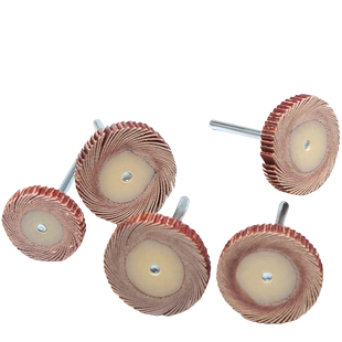 T型带柄百叶轮磨头3mm柄砂纸轮金属除锈抛光叶轮木工去毛刺电磨头