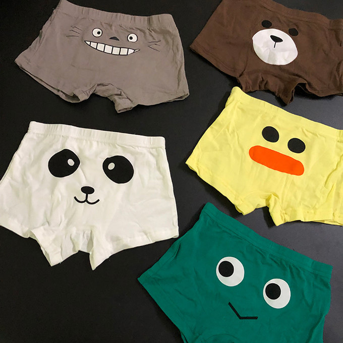 胡大牙童装内裤儿童内衣纯棉四角男童内裤女童内内多色可选洋气潮