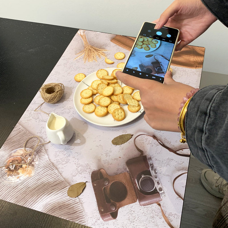 3d立体拍照背景纸双面高清纹路卡纸烘焙早餐美食美甲化妆品拍摄道具