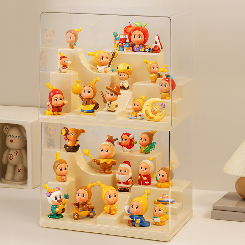 透明防尘泡泡玛特潮玩摆件展示柜