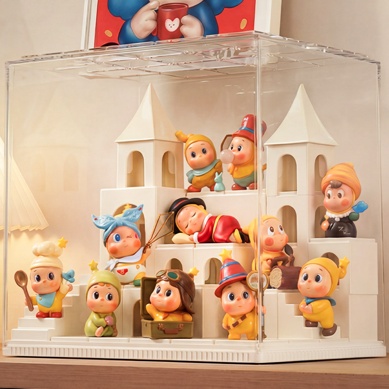 盲盒收纳展示架透明造景手办展示柜亚克力星星人泡泡玛特摆件盒子,收纳整理,手办收纳盒,淘宝优惠券,粉丝福利购,淘宝优惠卷