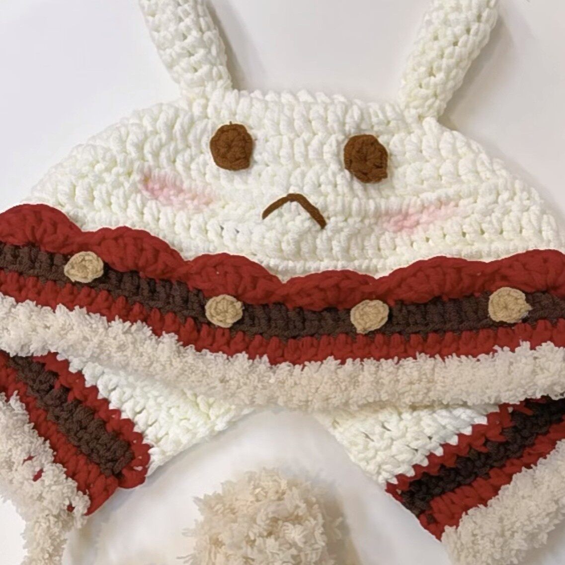 针织帽子diy手工钩针毛线蹦蹦