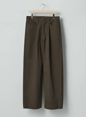 【代购】SSSTEIN 26ss Chino one tuck wide pant 磨毛做旧卡其裤