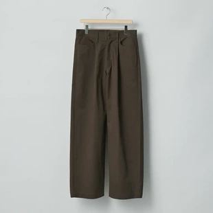 one pant 磨毛做旧卡其裤 Chino wide 26ss SSSTEIN 代购 tuck