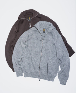 【代购】BATONER 25aw Ua店铺限定 Double face 双层拉链针织衫
