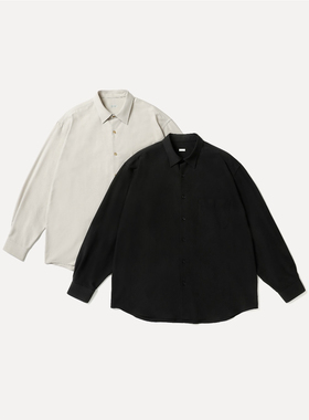 【代购】APRESSE 26ss Regular collar shirt 真丝牛津布尖领衬衫