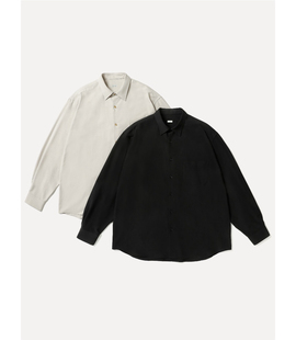 【代购】APRESSE 26ss Regular collar shirt 真丝牛津布尖领衬衫