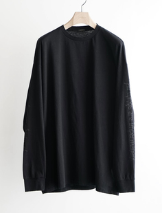 25aw COMOLI 代购 T恤 Tshirt 棉克绒混纺印字长袖 Cotton