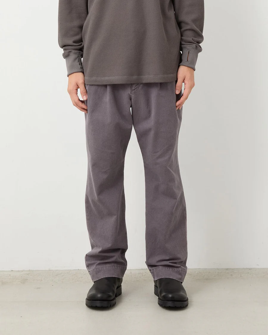 【代购】NONNATIVE 25aw Officer chino trousers 棉麻混纺卡其裤