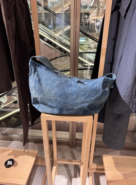 【代购】TAIGATAKAHASHI 26ss TT 展会限定蓝染手作帆布报童包