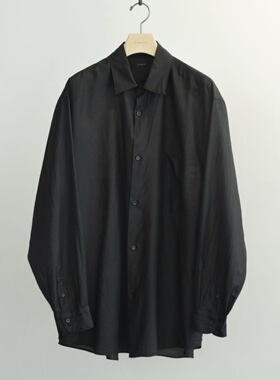 【代购】COMOLI 26ss Wool silk 羊毛真丝混纺长袖衬衫